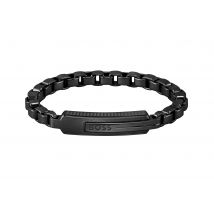 Boss Jewellery Black Stainless Steel Link Bracelet - Black