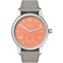 Nomos Glashutte Club Campus Cream Coral Sapphire Crystal Watch