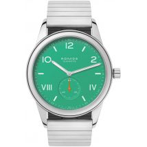 Nomos Glashutte Club Campus 38 Electric Green Sapphire Crystal Watch