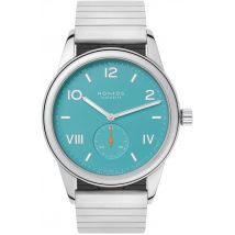 Nomos Glashutte Club Campus 38 Endless Blue Steel Back Watch