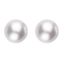 Mikimoto 18ct White Gold 6mm White Grade AA Pearl Stud Earrings - TITLE White Gold
