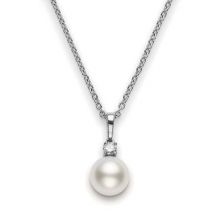 Mikimoto 18ct White Gold Diamond 10mm White A+ South Sea Pearl Necklace - TITLE White Gold