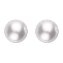 Mikimoto 18ct Yellow Gold 6.5mm White Grade AA Pearl Stud Earrings - Yellow Gold