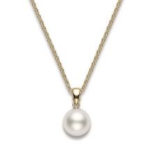 Mikimoto 18ct Yellow Gold 9mm White A+ South Sea Pearl Necklace - Yellow Gold