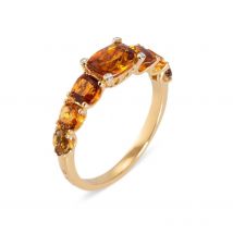 Ponte Vecchio Iris 18ct Yellow Gold 2.00ct Citrine Diamond Ring