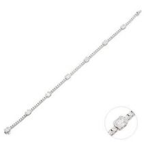 Ponte Vecchio Benvenuto 18ct White Gold 2.25ct Diamond Tennis Bracelet - White Gold