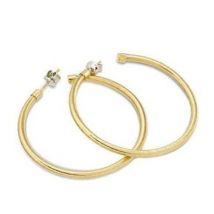 Ponte Vecchio Nobile 18ct Yellow Gold Large Hoop Earrings - Yellow Gold