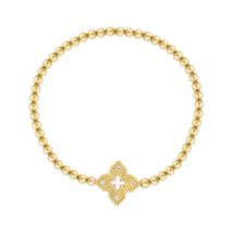 Roberto Coin Venetian Princess 18ct Yellow Gold Diamond Medium Bracelet