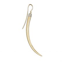 Shaun Leane No.1 Single 18ct Yellow Gold Plated Sterling Silver Diamond Long Earring - Yellow Gold