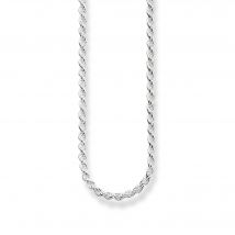 Thomas Sabo Glam And Soul Sterling Silver Cord Chain - 50cm - Silver