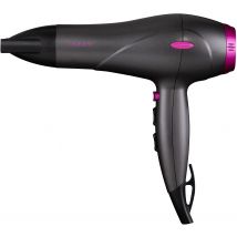 Carmen C81070 Neon Hair Dryer with Keratin-Infused Coating, 3 Heat and 2 Speed Settings, 2000W, Graphite/Pink
