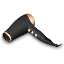 Carmen C80022 Noir Hair Dryer with Concentrator Nozzle, 2200W, Black and Rose Gold