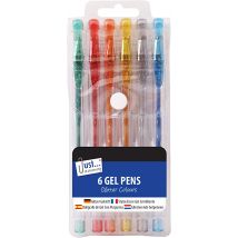 6 Glitter Gel Ink Pens