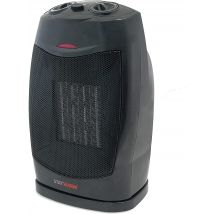 STAYWARM® 1500w Oscillating PTC Ceramic Fan Heater, 1500w, 2 heat settings - Black - F2202BK