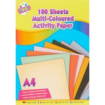 100 Sheet Loose A4 Activity Paper Assorted
