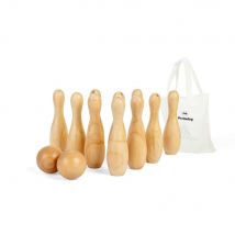 10 Pin Wooden Bowling Set
