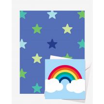 Star Gift Wrap + Personalised Card Bundle