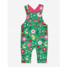 Organic Forest Adventure Print Dungarees - 3-4y 104cm