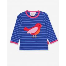 Organic Red Bird Applique T-Shirt - 2-3y 98cm