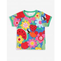Organic Fruit Flower Print T-Shirt - 7-8y / 128cm