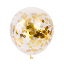 Gouden Confetti Ballonnen (10 stuks / 30 CM)