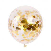 Gouden Confetti Ballonnen (10 stuks / 46 CM)