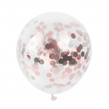 Rosé Confetti Ballonnen (10 stuks / 30 CM)