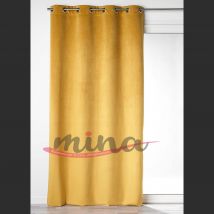 Tenda confezione 2 pannelli tende in Velluto Mastro Bianco Linea VELVET, vari colori in tinta unita