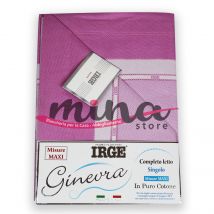 COMPLETO LETTO Singolo IRGE Ginevra MISURE MAXI Fantasia Mini Onde + 1 Federa Made in Italy