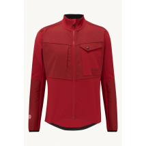 Pearson 1860, Because It's There - Red Adventure Long Sleeve Cycling Jacket, Cherry Red / Small
