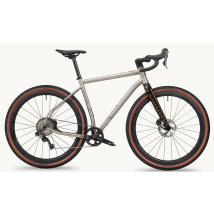 PCS, Around The Outside Drop Handlebar - Titanium Expedition Gravel Bike, Large / Rigid Carbon Expedition / GRX800 mechanical & Hoopdriver Rock and Roll 40mm deep carbon wheels