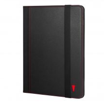 iPad Pro 12.9" Leather Case (6th 5th & 4th Gen) - Black with Red Detail