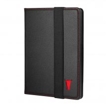 Kindle Paperwhite / Paperwhite Signature Edition & Kindle Colorsoft Leather Case (2024/2025 Models) - Black with Red Detail