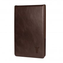 Leather Golf Scorecard Holder and Yardage Book Cover - Dark Brown