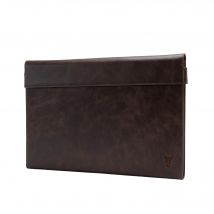 Leather Laptop Folio Sleeve (for 13" to 16") - Dark Brown