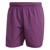 adidas Swimming Check CLX Swim Shorts - Red/Blue | Size: S