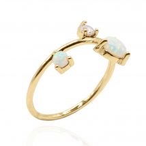 Elodie Opal Ring | 14K Gold Plated