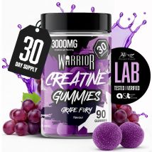 Warrior Creatine Monohydrate Gummies | 90 Gummies | 3000mg