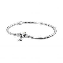 Pandora 598776C01-17 Moments Daisy Flower Clasp Snake Chain Bracelet