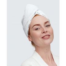 Bamboo Hair Towel Wrap, White