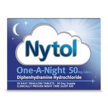 Nytol Diphenhydramine 50mg Tablets One A Night (20)