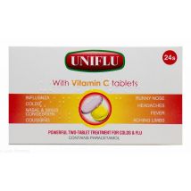 Uniflu with Vitamin C Tablets (24)