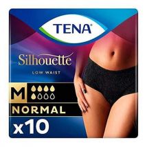 TENA Lady Silhouette - Normal Black Incontinence Pants ~ Medium (10)