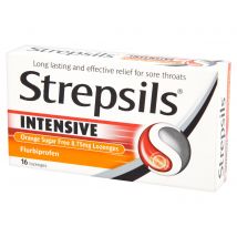 Strepsils - Intensive Sugar Free Orange Flurbiprofen 8.75mg Lozenges (16)
