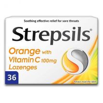 Strepsils Orange with Vitamin C  Lozenges (36)