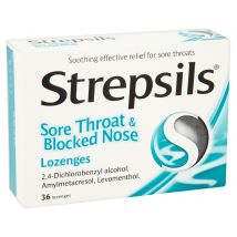 Strepsils - Sore Throat & Blocked Nose Lozenges (36)