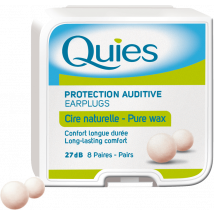 Quies - Pure Wax Protective Ear Plugs (8 Pairs)