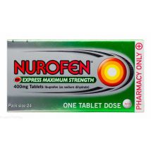 Nurofen Express Max Strength 400mg Ibuprofen Tablets (24)