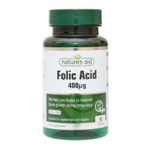 Folic Acid 400mcg Natures Aid (90)