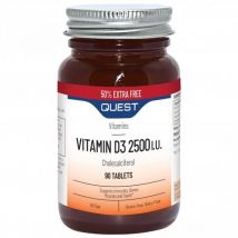 Quest Vitamin D3 2500iu - 50% Extra FREE - 60+30